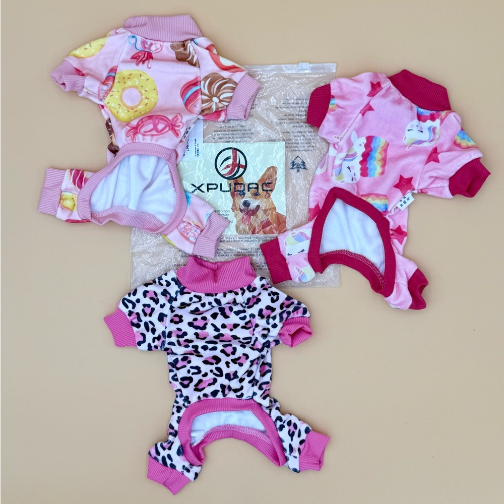 Dog‎ Pajamas Soft Strechy New in bag ships next day Size XS